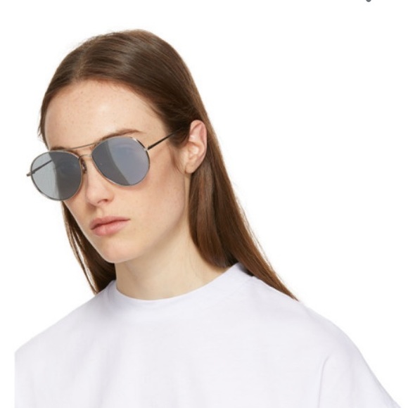 Gentle Monster unisex Silver and Grey Ranny Ring Sunglasses - Picture 12 of 13